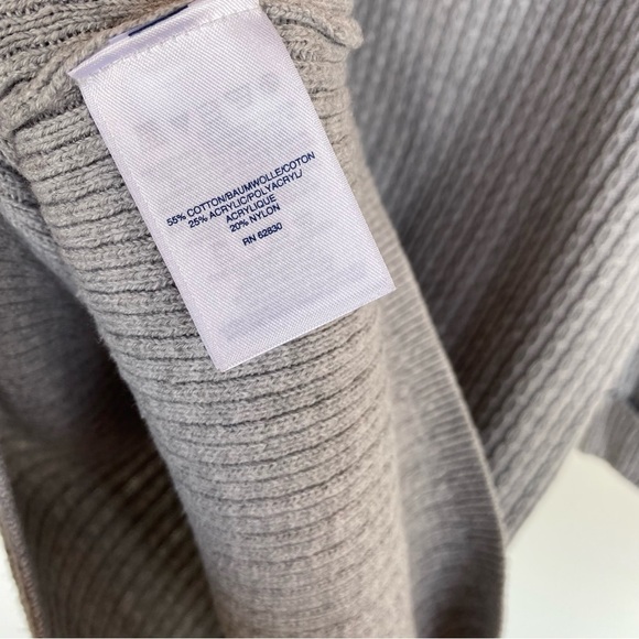 Lands’ End Womens Cable knit Chainlink Sweater Gray size S (6-8) - Picture 6 of 8